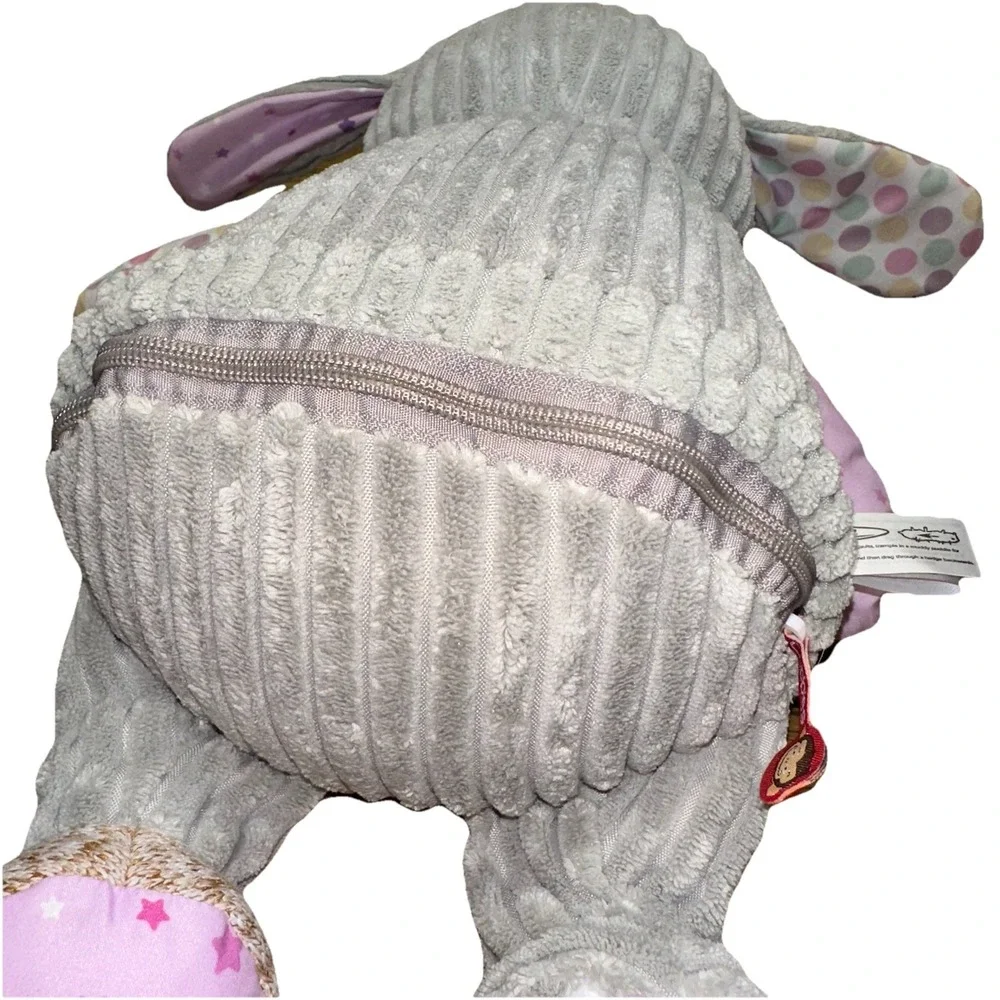 Cubbies Harlequin Bunny Cubby‎ Starry Night Stuffed Plush Rabbit Sensory EUC